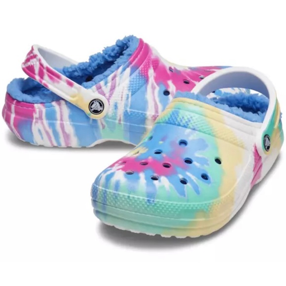 CROCS Shoes - CROCS Classic Lined Tie-Dye Clogs - UNISEX